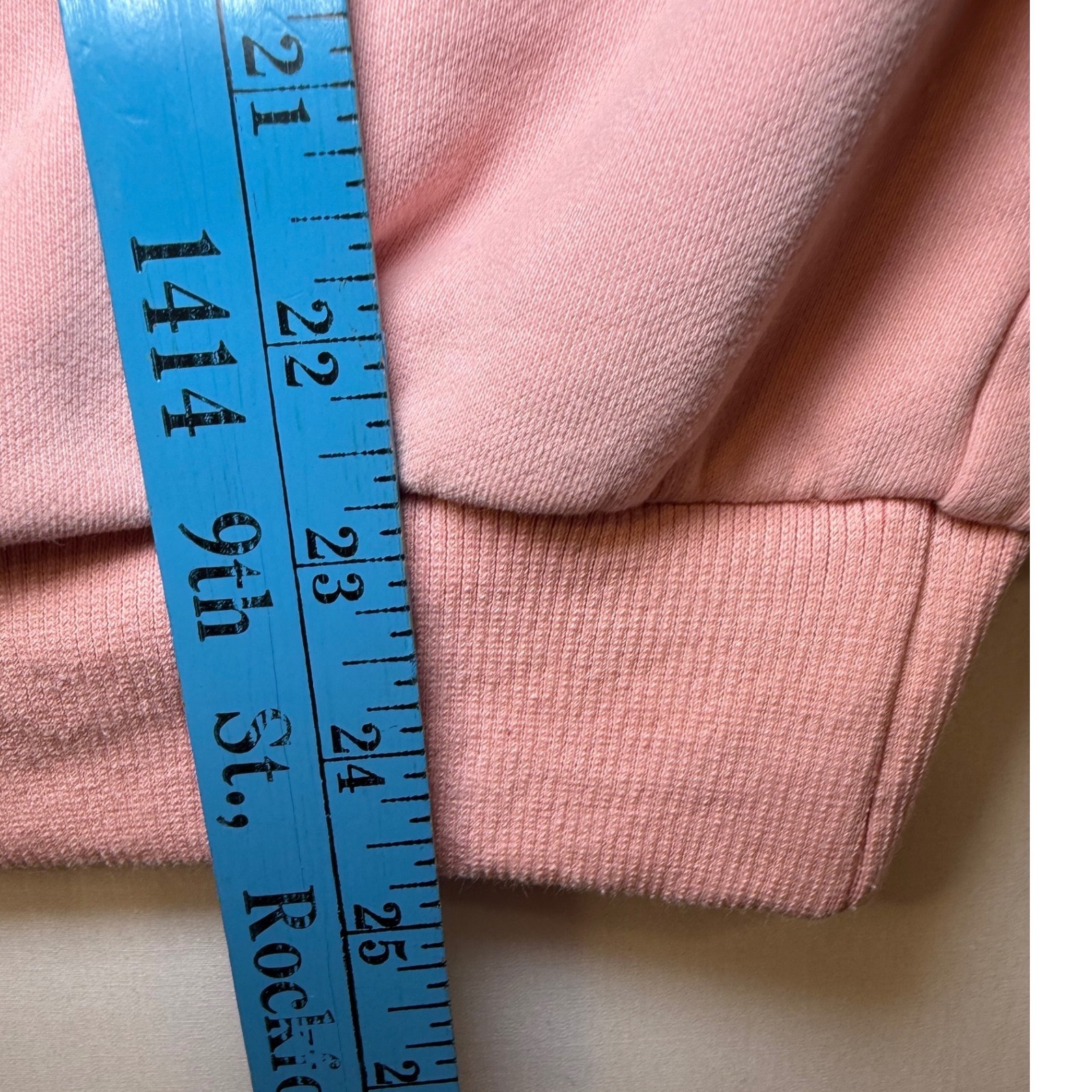 Kina & Tam Pink Embroidered Scooter Girl Organic Cotton Sweatshirt Small — image 5 of 8